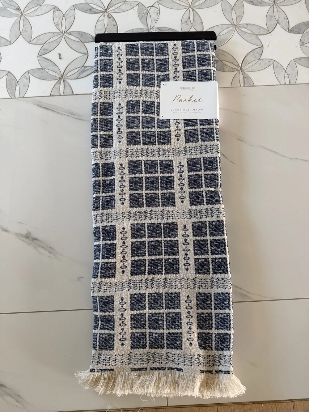 Berkshire Parker Luxurious Throw Blanket NWT